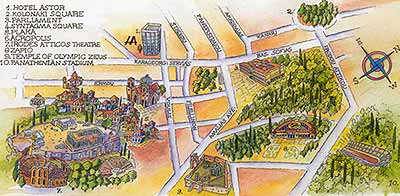Athens - map